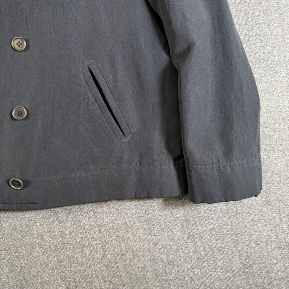 John Varvatos Jacket Mens Large EU 50 Black Double Breasted Peacoat Throat Latch - Picture 9 of 13